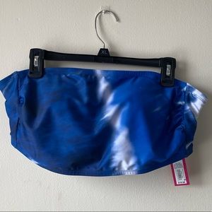 Blue Tie Dye Swim Top